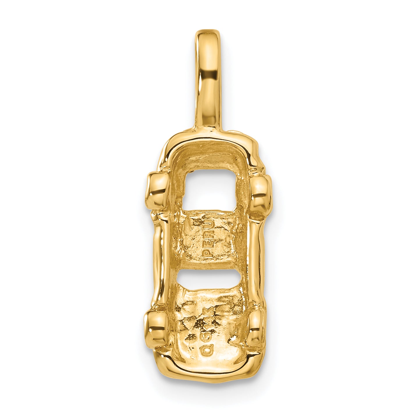 14k 3D Sports Car Charm