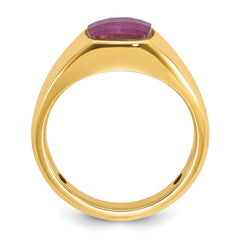10k IBGoodman Men's Ruby Doublet Stone Complete Ring