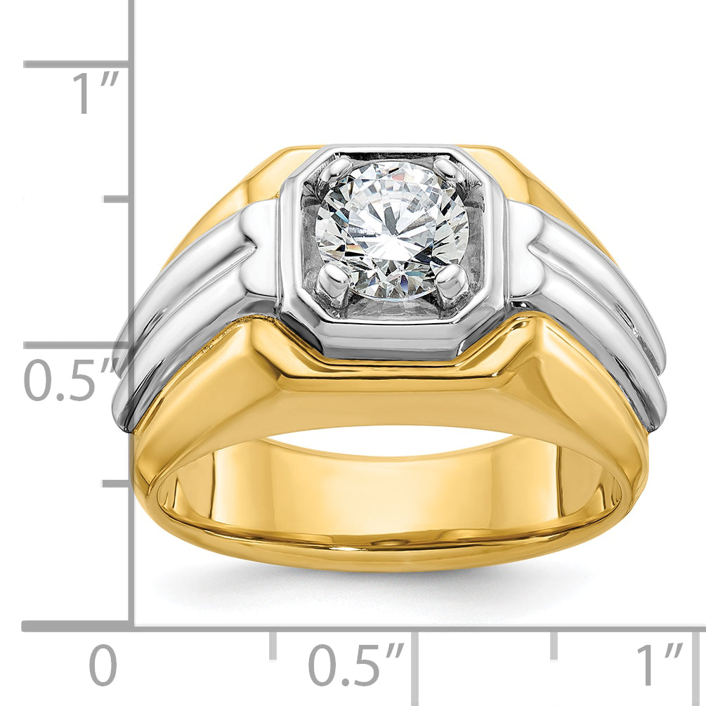 10k Two-Tone Fancy Ring Mounting