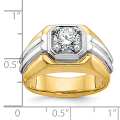 10k Two-Tone Fancy Ring Mounting