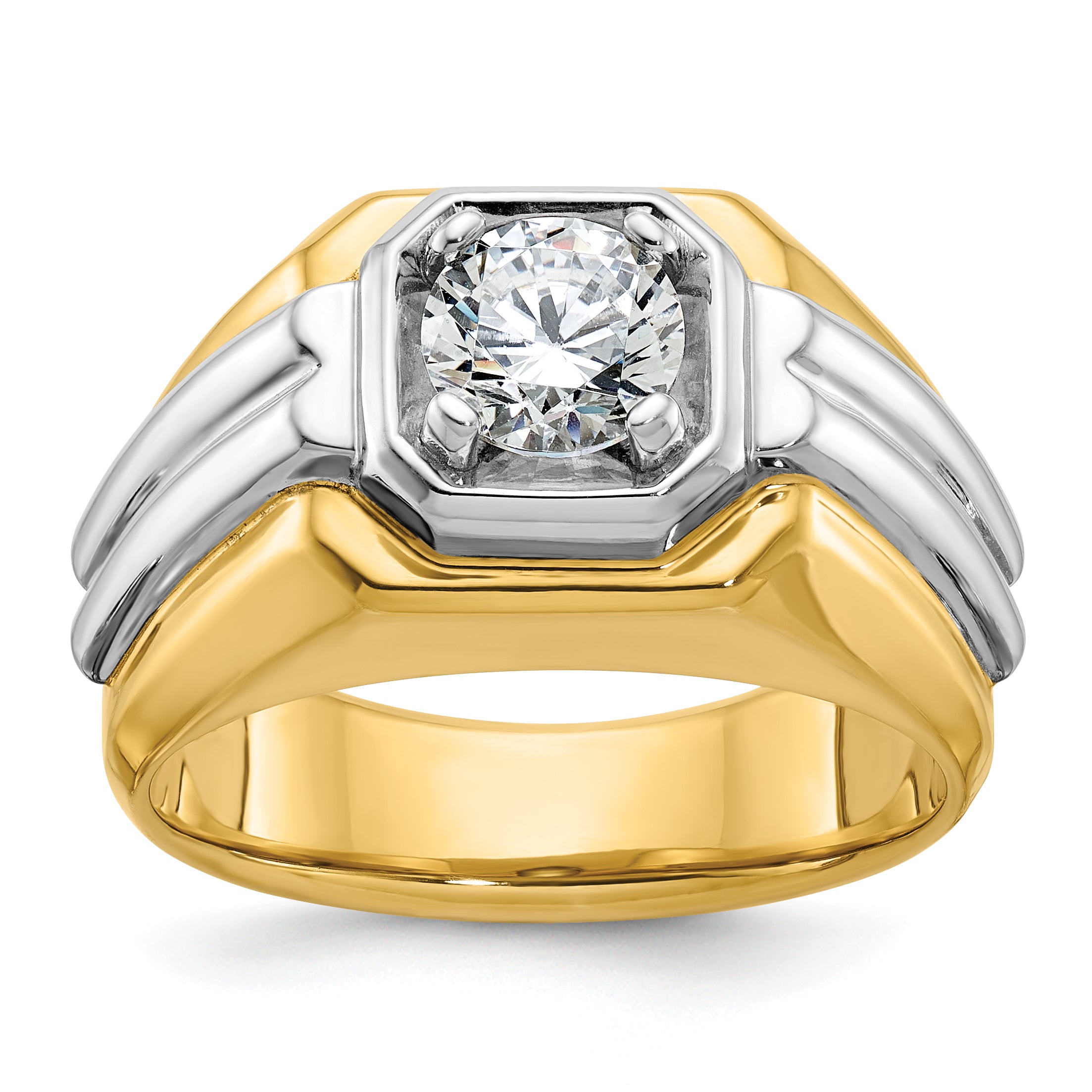 10k Two-Tone Fancy Ring Mounting