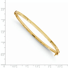 14K Polished Hinged Bangle