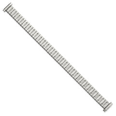 Gilden Ladies Long 9-13mm Satin and Polished Stainless Steel 6.75 inch Expansion Watch Band