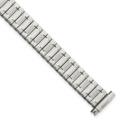 Gilden Ladies Long 9-13mm Satin and Polished Stainless Steel 6.75 inch Expansion Watch Band