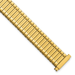 Gilden Ladies Long 12-16mm Yellow IP-plated Stainless Steel 6.75 inch Expansion Watch Band