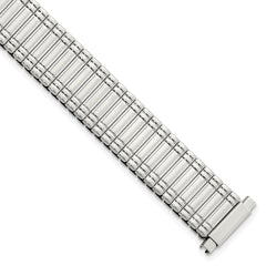 DeBeer 11-15mm Ladies Sanded and Polished Stainless Steel Thin-Flexo Expansion Link 6 inch Watch Band