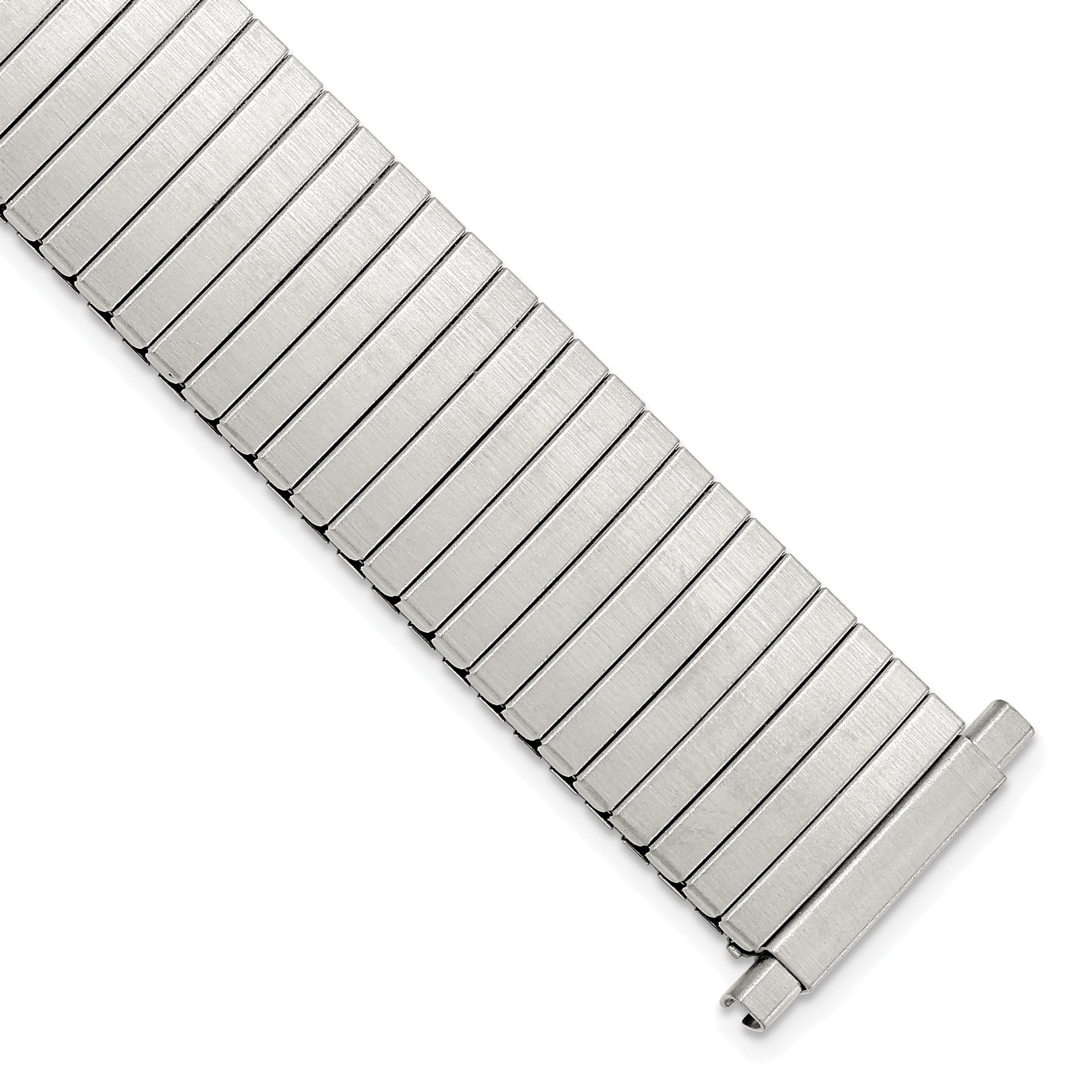 DeBeer 17-22mm Mens Satin Stainless Steel Thin-Flexo Expansion Link 6.5 inch Watch Band