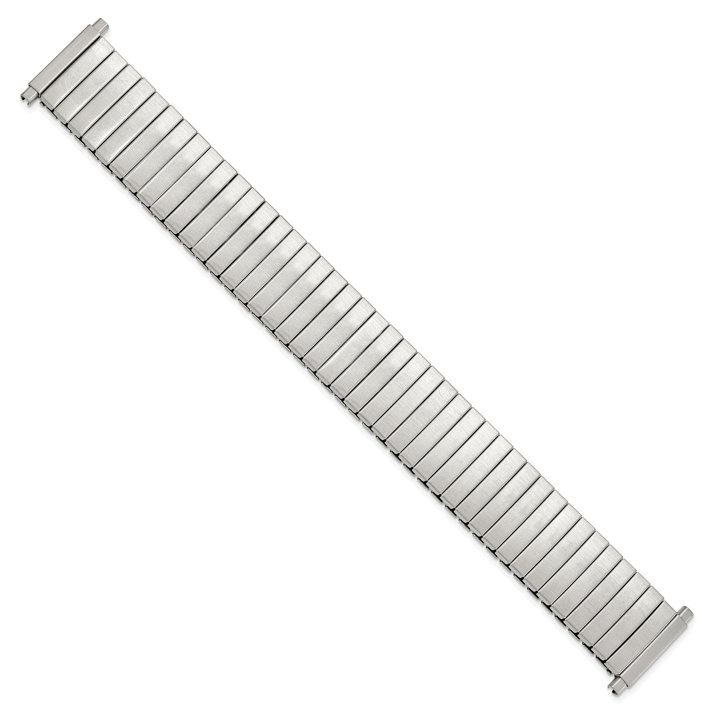 18-23mm Mens Satin Stainless Steel De-Flexo Expansion Link 6.75 inch Watch Band