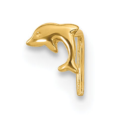 14k 23 Gauge Dolphin Nose Ring