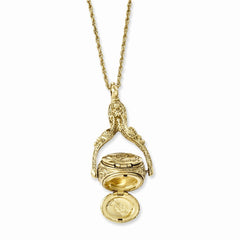 Gold-tone 3 Locket 30in Necklace