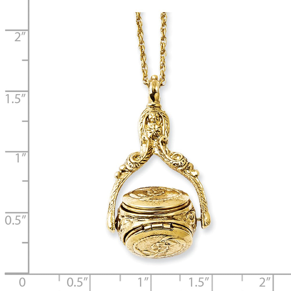 Gold-tone 3 Locket 30in Necklace