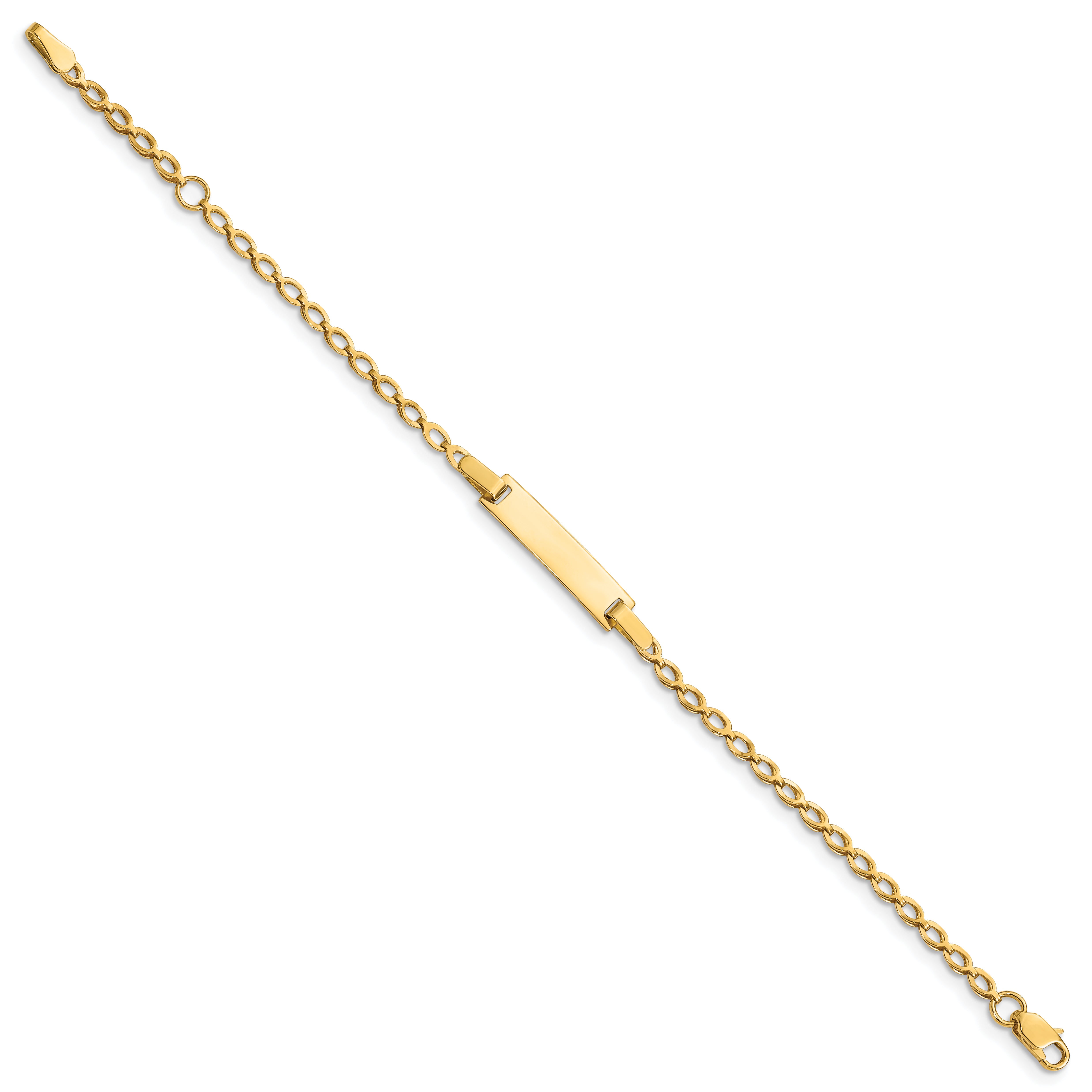 14k Children's Polished ID Bracelet