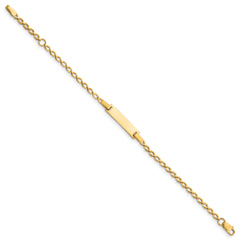 14k Children's Polished ID Bracelet