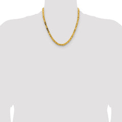 14K 20 inch 5.25mm Byzantine with Lobster Clasp Chain