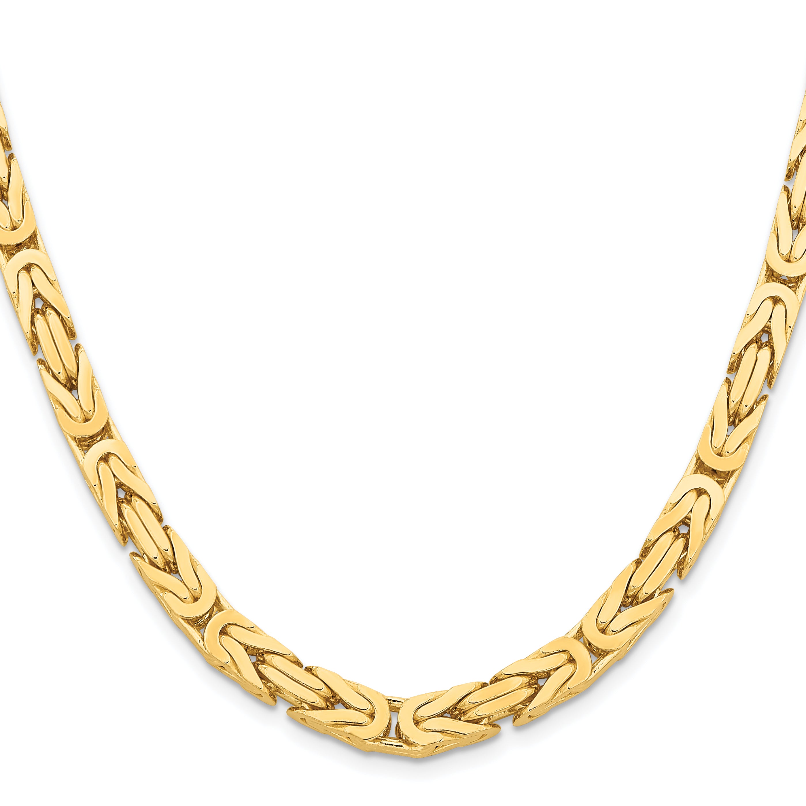 14K 20 inch 6.5mm Byzantine with Lobster Clasp Chain