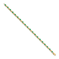 14k Emerald Bracelet