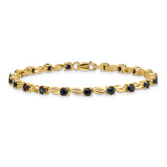 14k Sapphire Bracelet