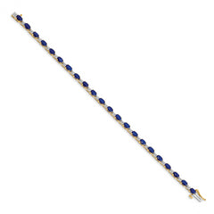 14k Diamond and Sapphire Bracelet