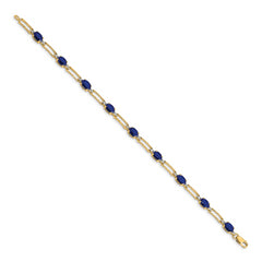 14k Diamond and Sapphire Bracelet