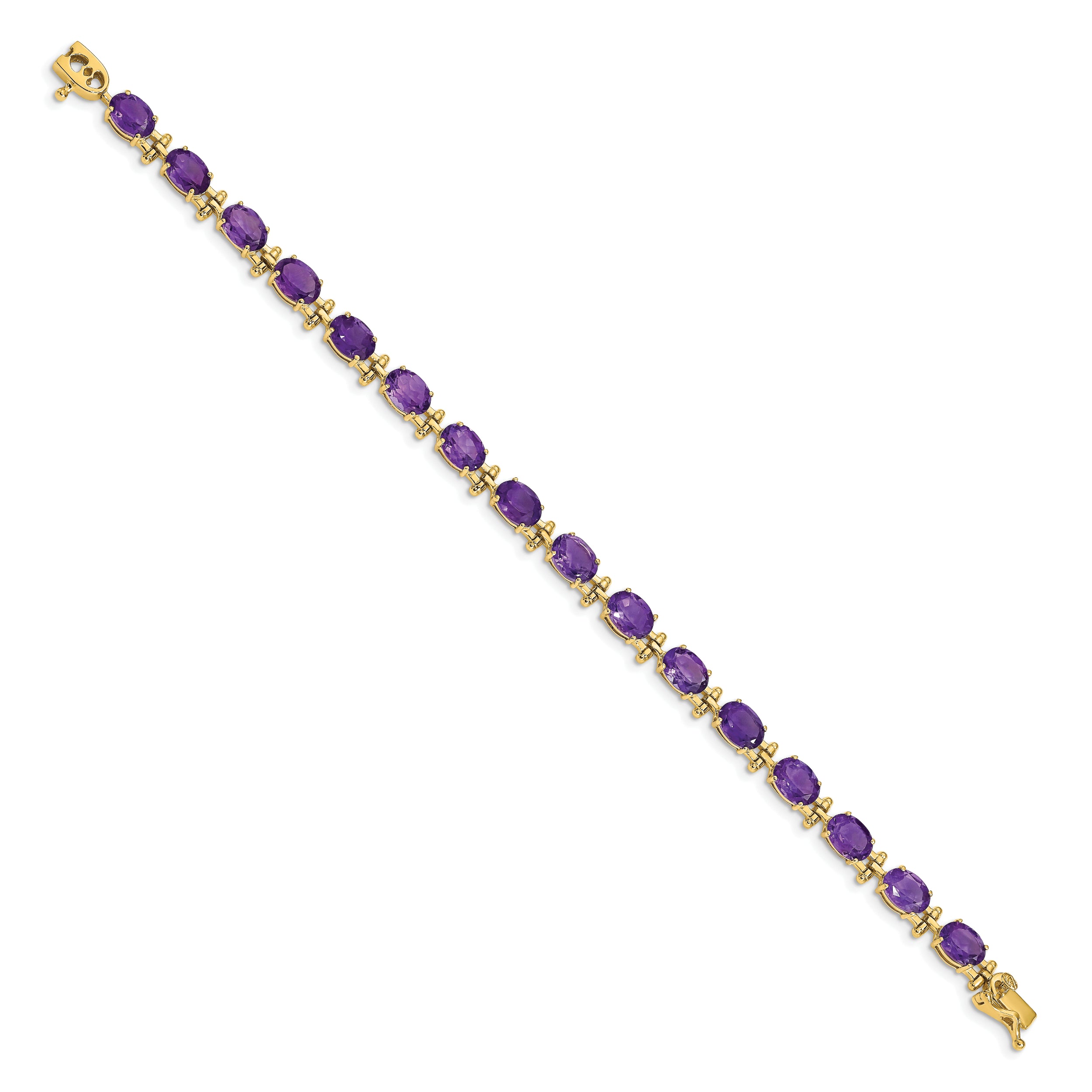 14k Amethyst Bracelet