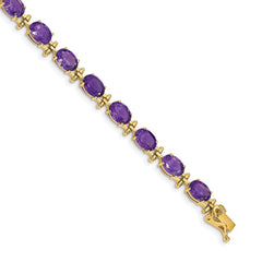 14k Amethyst Bracelet