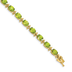 14k Peridot Bracelet