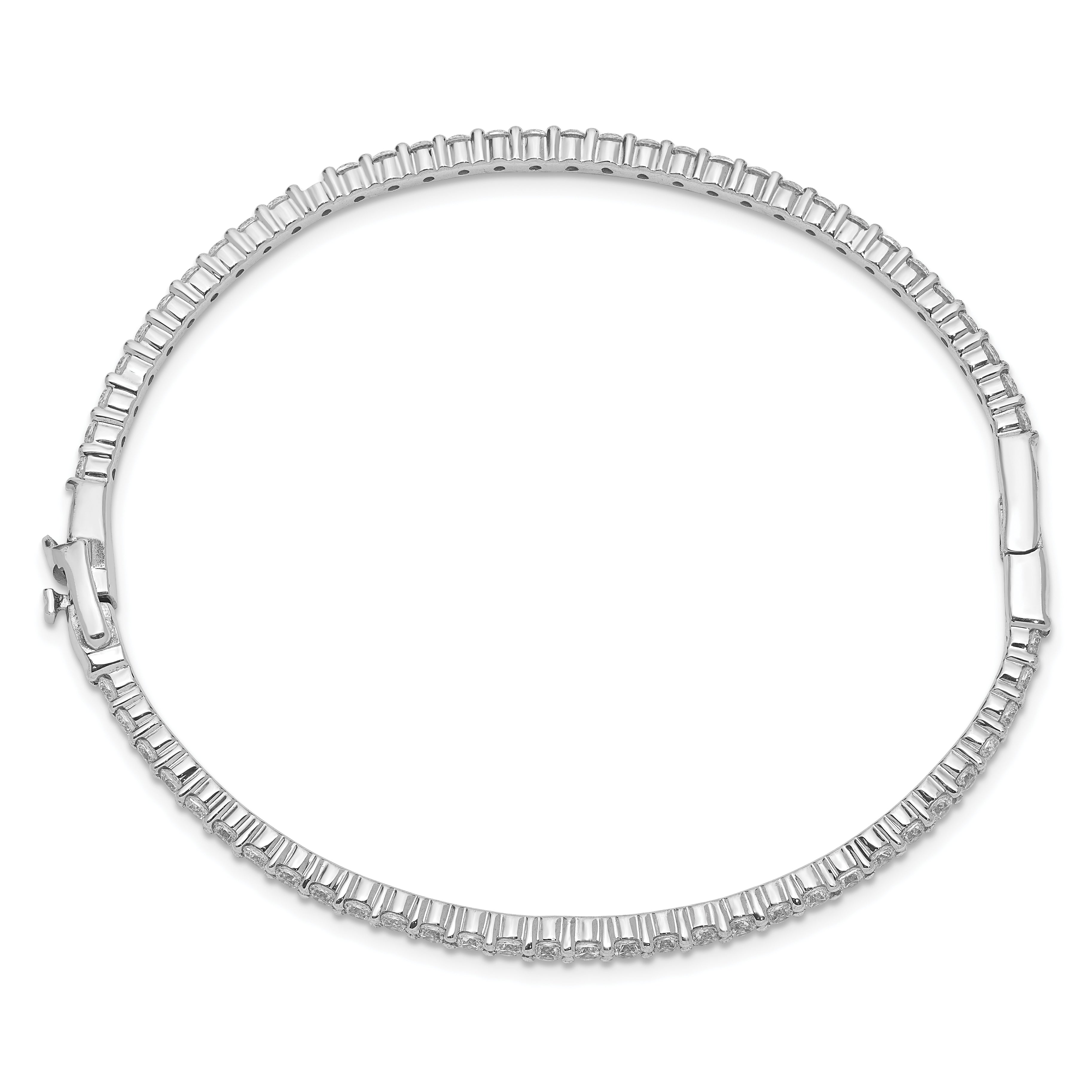 14K White Gold Lab Grown Diamond VS/SI GH Eternity Bangle