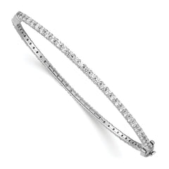 14K White Gold Lab Grown Diamond VS/SI GH Eternity Bangle