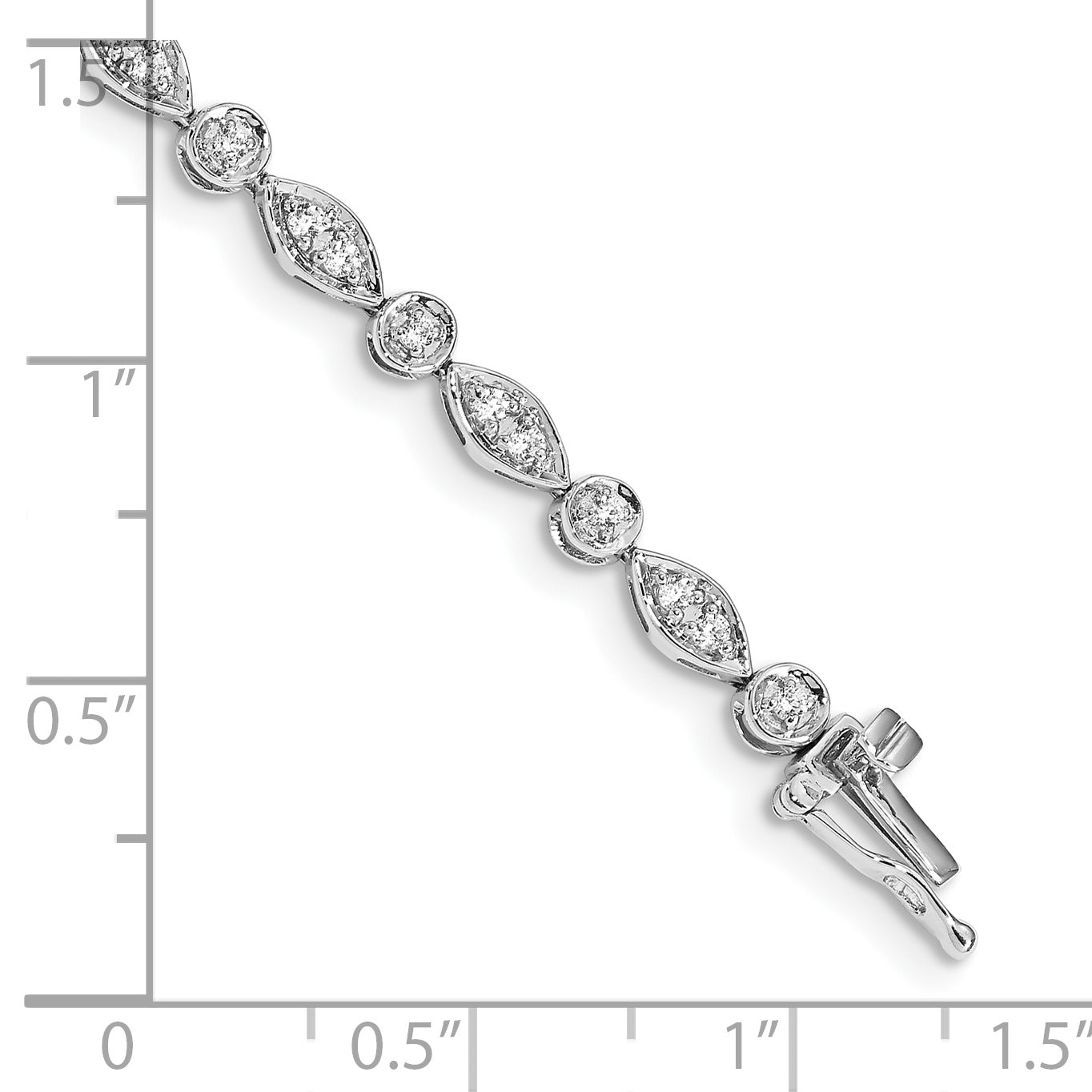 14k White Gold Diamond Bracelet