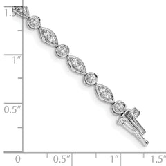 14k White Gold Diamond Bracelet