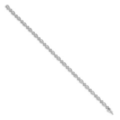 14k White Gold Diamond Bracelet