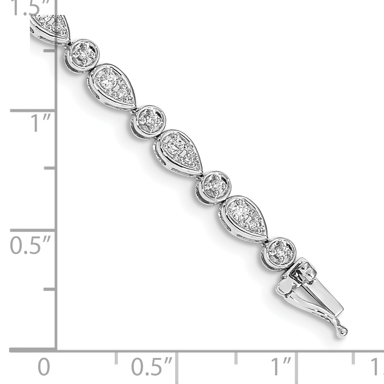 14k White Gold Diamond Bracelet