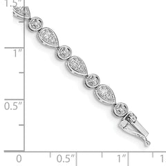 14k White Gold Diamond Bracelet