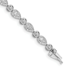 14k White Gold Diamond Bracelet