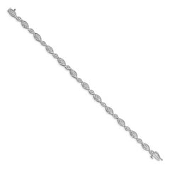 14k White Gold Diamond Bracelet