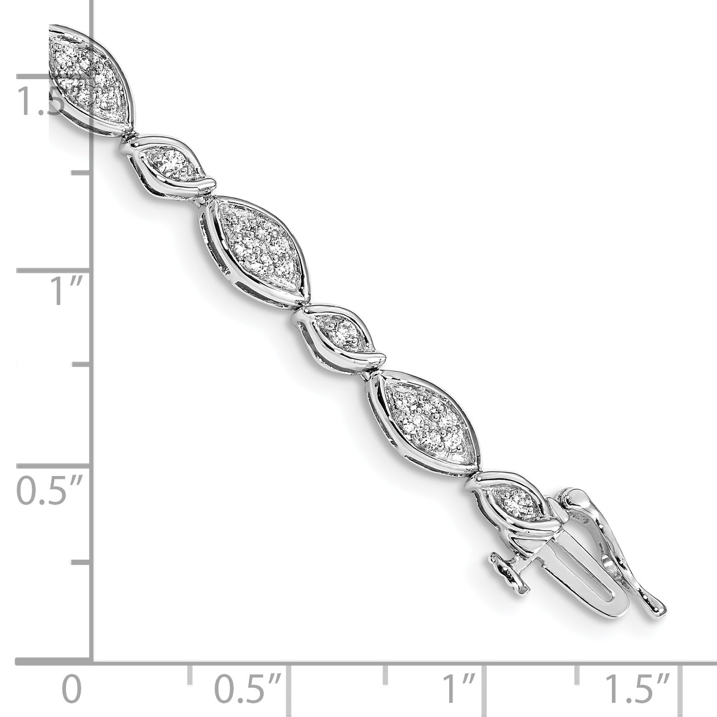 14k White Gold Diamond Bracelet