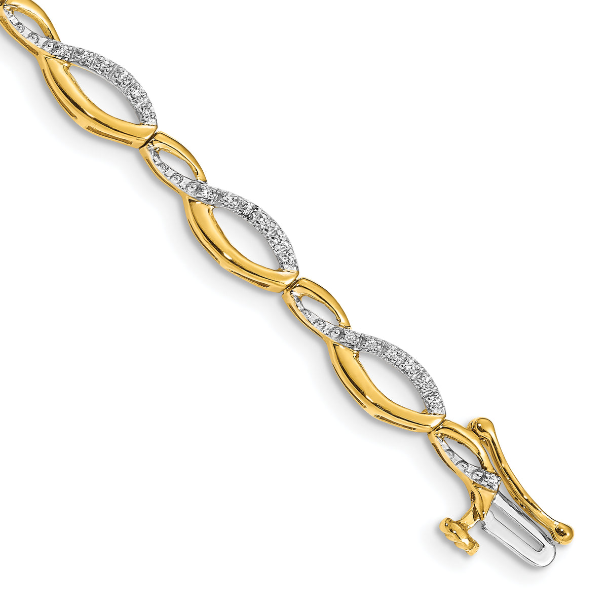 10k Diamond Bracelet