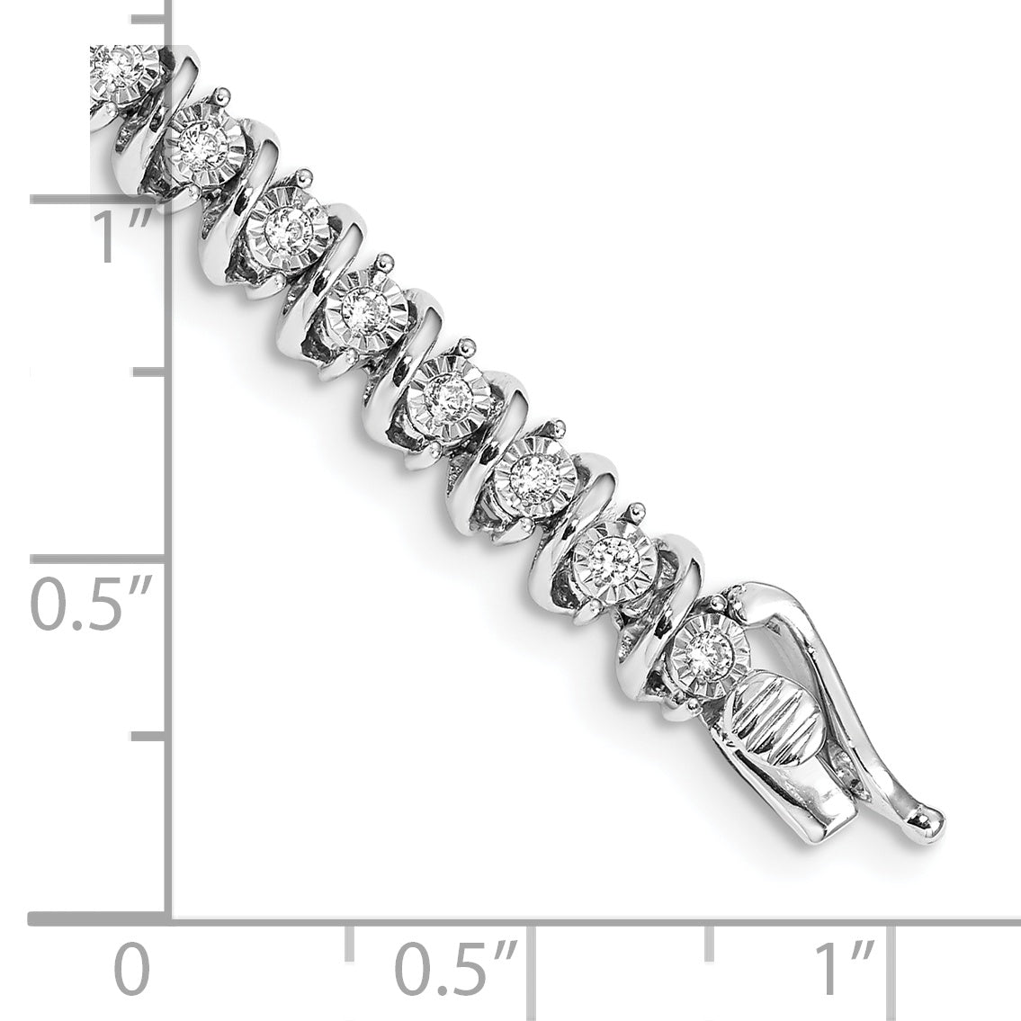 14k White Gold Diamond Bracelet