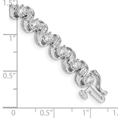 14k White Gold Diamond Bracelet