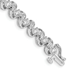 14k White Gold Diamond Bracelet