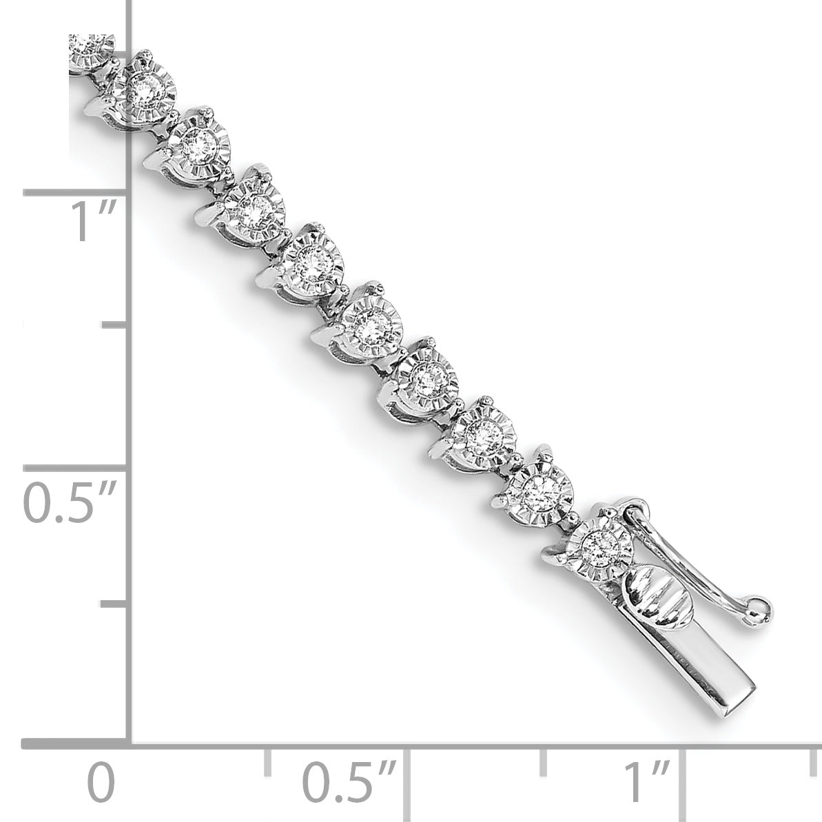 14k White Gold Diamond Bracelet