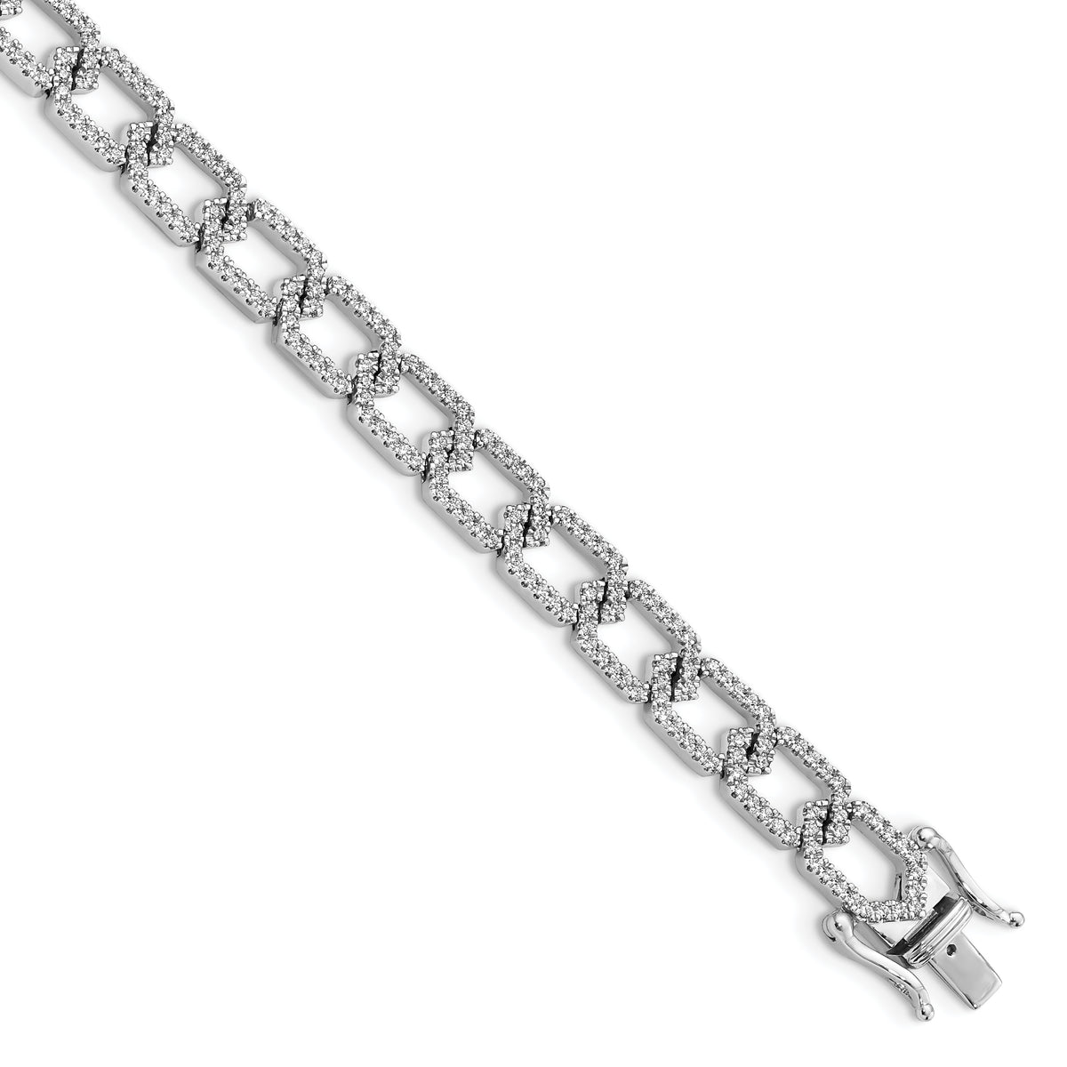 14K White Gold Lab Grown Diamond VS/SI GH, Bracelet