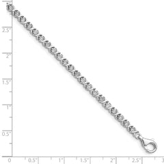 14K White Lab Grown Diamond Tennis Bracelet