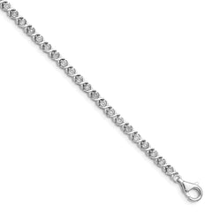 14K White Lab Grown Diamond Tennis Bracelet