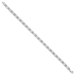 14K White Lab Grown Diamond Bracelet