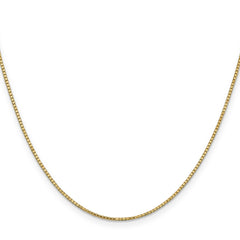 14K 16 inch 1.1mm Box with Lobster Clasp Chain