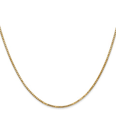 14K 16 inch 1.4mm Box with Lobster Clasp Chain