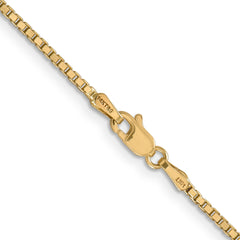 14K 16 inch 1.5mm Box with Lobster Clasp Chain