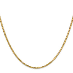 14K 16 inch 1.9mm Box with Lobster Clasp Chain