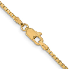 14K 16 inch 1.9mm Box with Lobster Clasp Chain